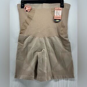 Shapermint Beige 4XL Everyday Empower Jacquard Shaper Shorts